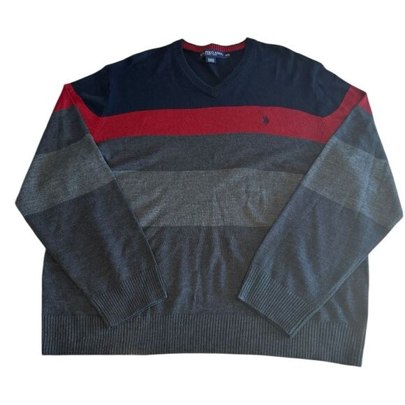 U.S. Polo Assn. Men’s Color Block Sweater Size XXL - Picture 2 of 6